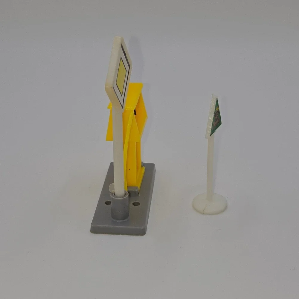 Vintage Shell Gas Station Toy Fuel Pump and Road Signs Accessories Set